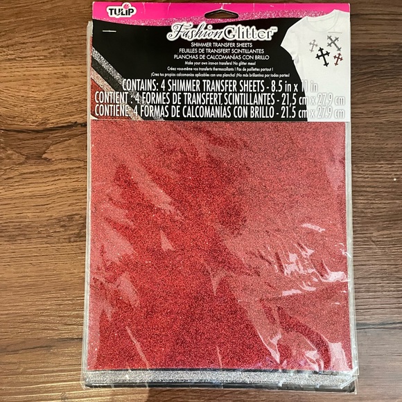 NEW! Tulip Glitter Iron-on Transfer Sheets in Twilight - Picture 7 of 9